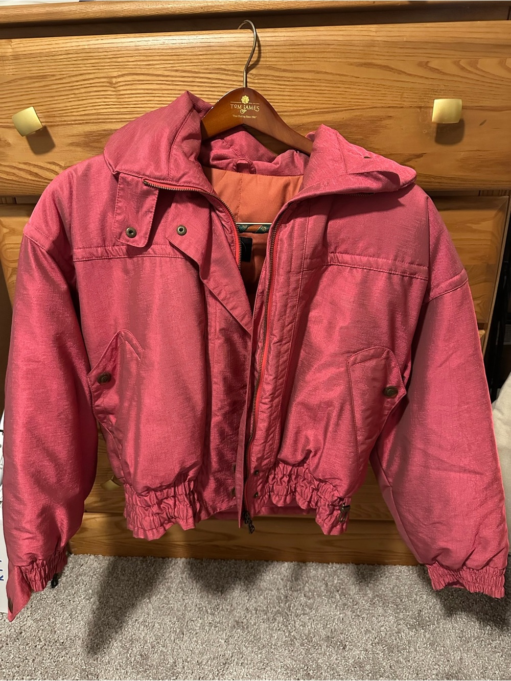 Vintage Bogner Pink Bomber Ski Jacket